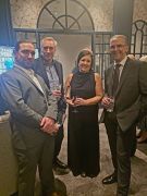 Henry Bell National Sales Manager Andrew Mellows chats to fellow guests.